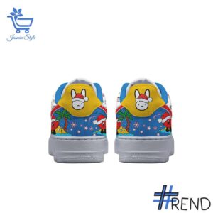 A timeless essential that elevates every outfit: 2 Bad Bunny Christmas Air Force Shoes.