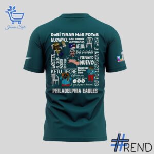 A timeless essential that elevates every outfit: 3 Bad Bunny X Philadelphia Eagles 2025 Tshirt.