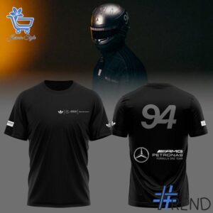 Eye-catching 1 Bad Bunny x Mercedes F1 Racing T Shirt designed to upgrade your everyday outfit.