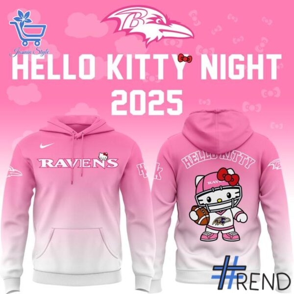 The latest design trend captured perfectly in 2 Baltimore Ravens Hello Kitty 2025 Shirt.