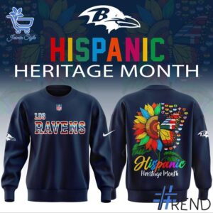 Fresh seasonal style featuring Baltimore Ravens Hispanic Heritage Shirt.