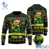Express your true style with Bass Fishing Fish on Christmas Hat Sweater.