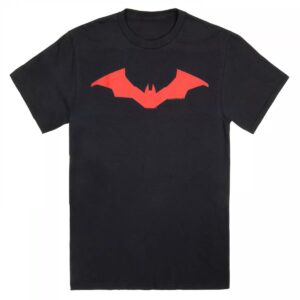 Premium quality and sleek design of Batman Robert Pattinson Logo T Shirt.