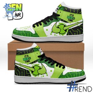 A timeless essential that elevates every outfit: 1 Ben 10 It's Hero Time Air Jordan 1 Shoes.