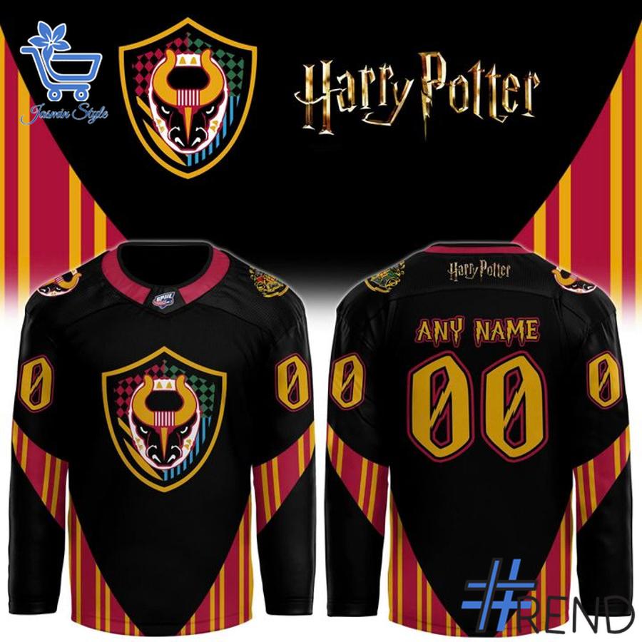 Sleek 1 Birmingham Bulls x Harry Potter Night 2025 Hockey Jersey with bold design accents and flawless fit.