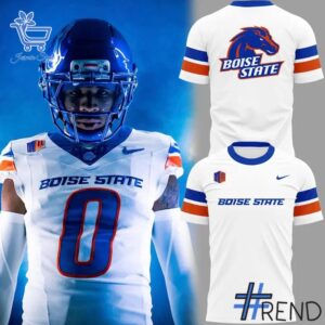Fresh seasonal style featuring Boise State Broncos Football White Out T Shirt.