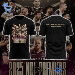 Brisbane Broncos NRL Premiership Shirt brings a fresh edge to your everyday outfit.