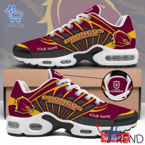 High-quality 1 Brisbane Broncos 2025 custom TN Shoes that brings your outfit to life.