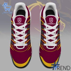 High-quality 2 Brisbane Broncos 2025 custom TN Shoes that brings your outfit to life.