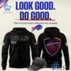 Premium quality and sleek design of Buffalo Bills Black NFL Crucial Catch Hoodie.