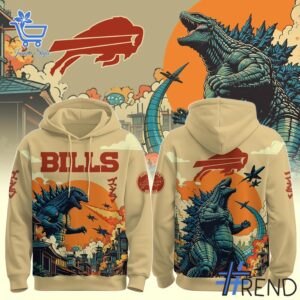 Premium quality and sleek design of Buffalo Bills Godzilla Hoodie.