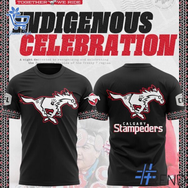 The latest design trend captured perfectly in 1 Calgary Stampeders x 2025 Indigenous Month T shirt.