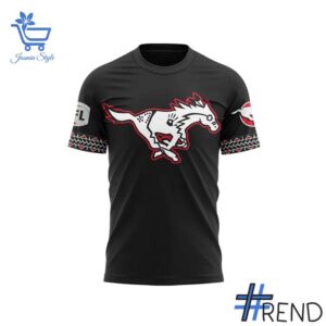 The latest design trend captured perfectly in 2 Calgary Stampeders x 2025 Indigenous Month T shirt.