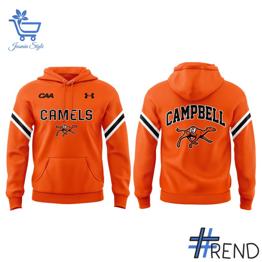 Sleek 2 Campbell Fighting Camels football 2025 Battle Camel Hoodie with bold design accents and flawless fit.