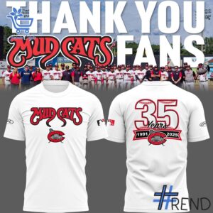 The latest design trend captured perfectly in 1 Carolina Mudcats 35 Years Shirt Hoodie.