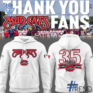 The latest design trend captured perfectly in 2 Carolina Mudcats 35 Years Shirt Hoodie.