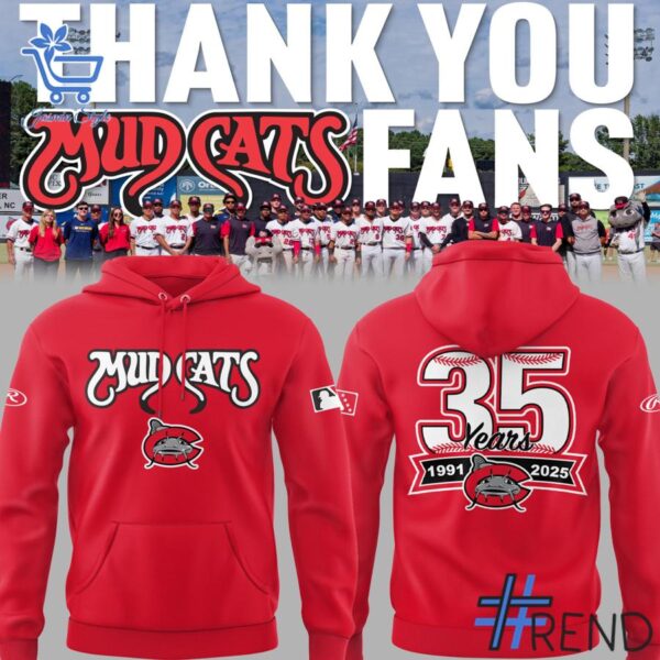 The latest design trend captured perfectly in 4 Carolina Mudcats 35 Years Shirt Hoodie.