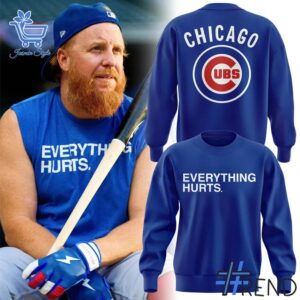 A timeless essential that elevates every outfit: 3 Chicago Cubs Everything Hurts Shirt.