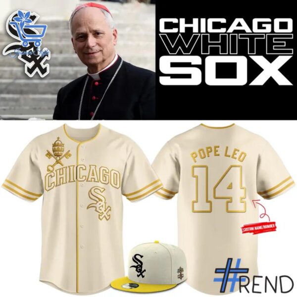 Premium quality and sleek design of Chicago White Sox Vatican City Connect Jersey.