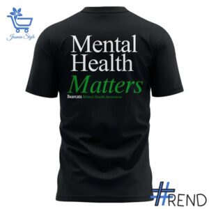 A timeless essential that elevates every outfit: 3 Cincinnati Bearcats 2025 Mental Health Matters T shirt.