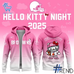 Premium quality and sleek design of Cleveland Browns Hello Kitty Hoodie.