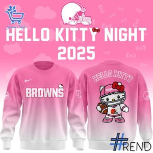 Premium quality and sleek design of Cleveland Browns Hello Kitty Hoodie.