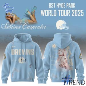 Premium quality and sleek design of Cleveland Browns Sabrina Carpenter Short n Sweet Tour Hoodie jpg.