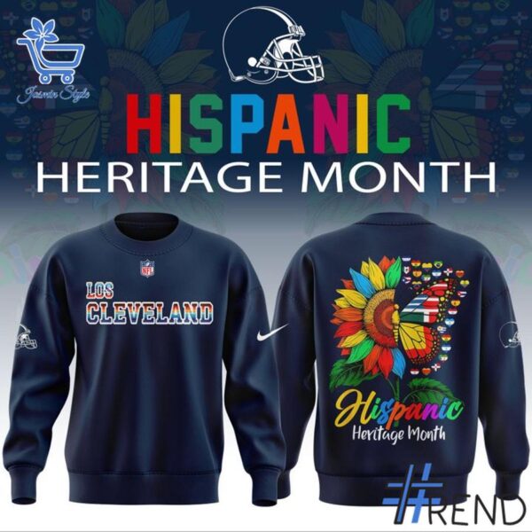 Express your true style with Cleveland Browns x Hispanic Heritage Hoodie.