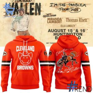 Express your true style with Cleveland Browns x Morgan Wallen Tour Hoodie.