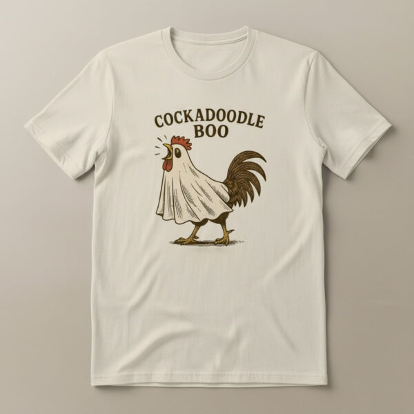 The latest design trend captured perfectly in Cockadoodle Boo Chicken Shirt.