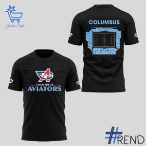 A timeless essential that elevates every outfit: 2 Columbus Aviators 2025 T Shirt.