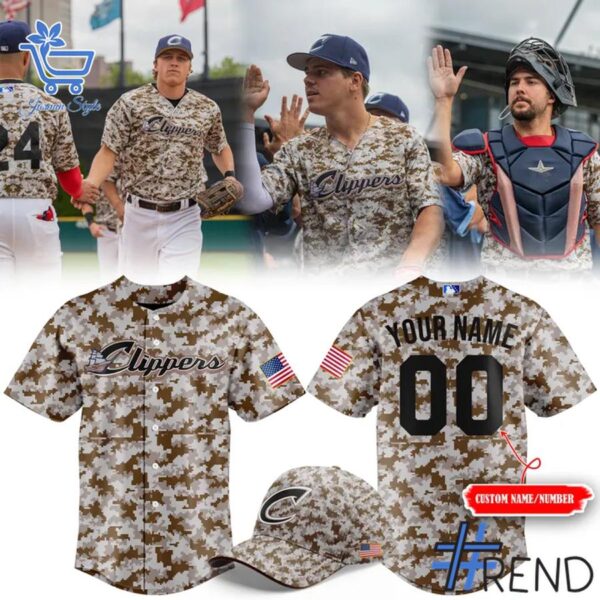 Express your true style with Columbus Clippers x Armed Forces Day Jersey.