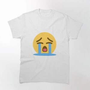 Express your true style with Crying Face Icon Emoji T Shirt.