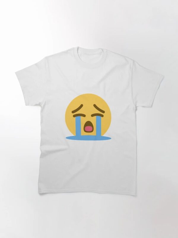 Express your true style with Crying Face Icon Emoji T Shirt.