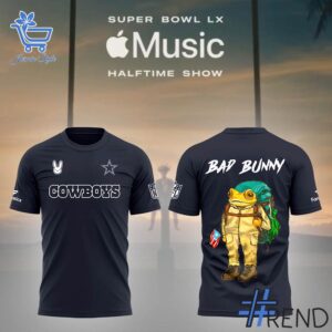 A timeless essential that elevates every outfit: 1 Dallas Cowboys Bad Bunny Shirt.