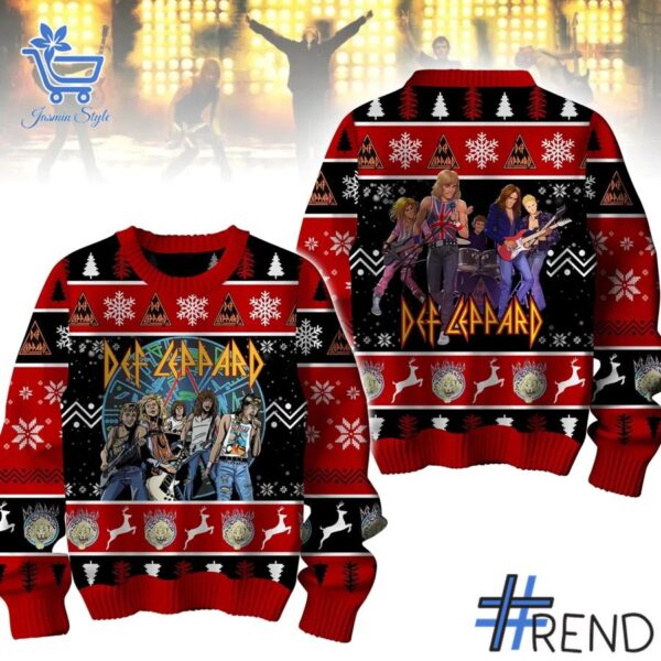 Def Leppard Christmas Sweater brings a fresh edge to your everyday outfit.