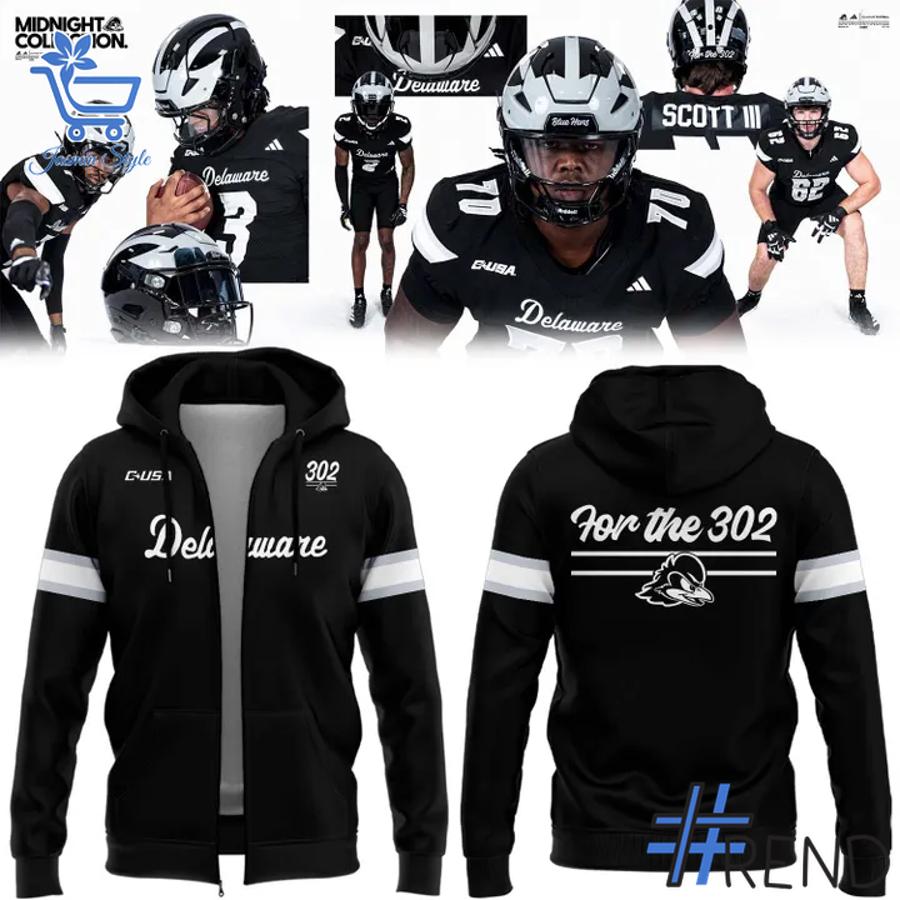 Sleek 2 Delaware Football Midnight Collection Uniform Hoodie with bold design accents and flawless fit.