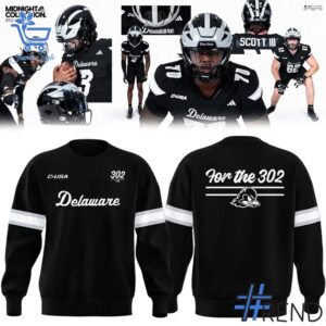 Sleek 3 Delaware Football Midnight Collection Uniform Hoodie with bold design accents and flawless fit.
