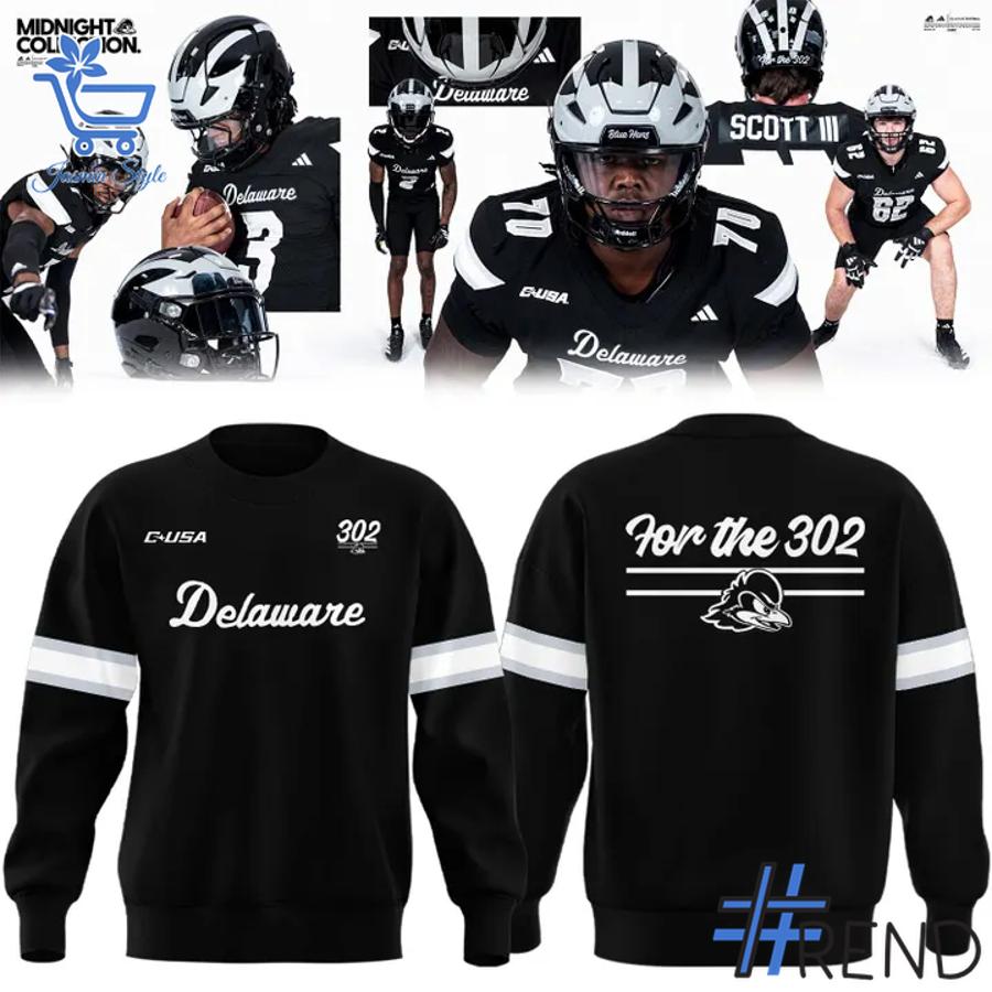 Sleek 3 Delaware Football Midnight Collection Uniform Hoodie with bold design accents and flawless fit.
