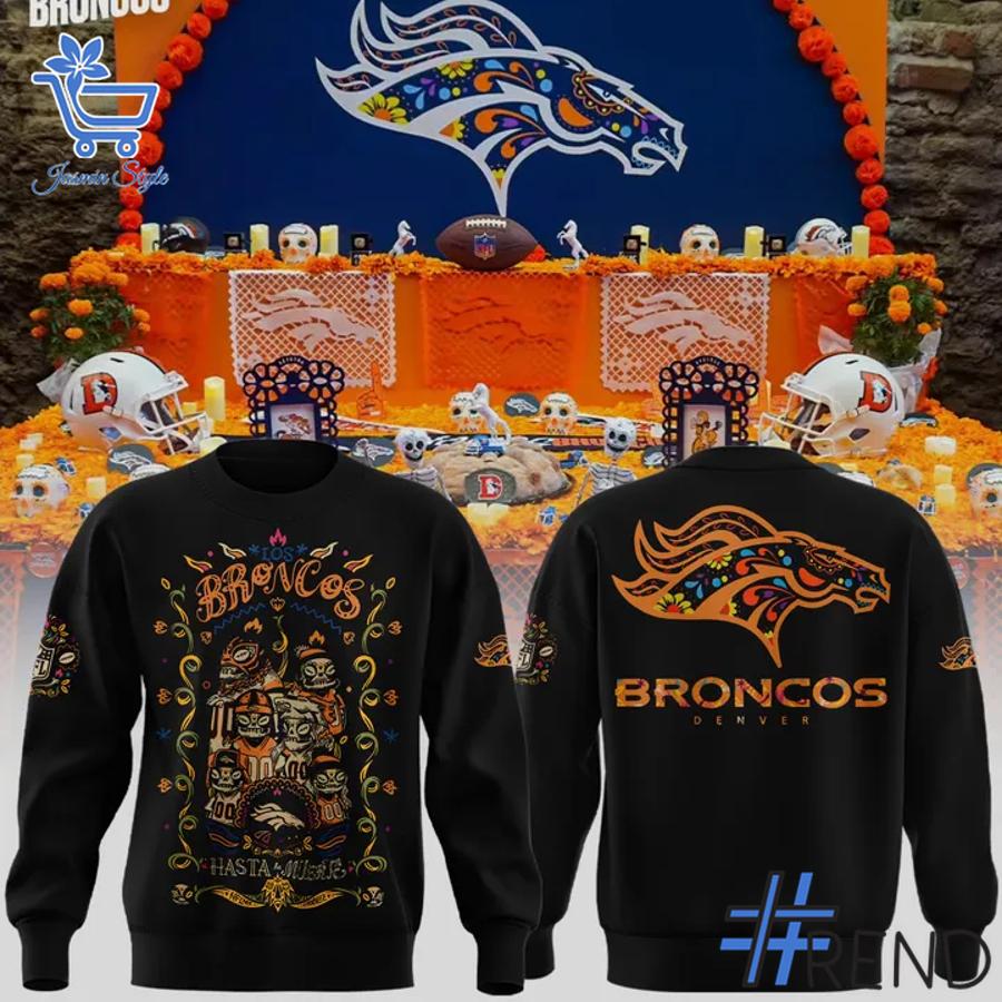 A timeless essential that elevates every outfit: 2 Denver Broncos 2025 Hasta la Muerte Shirt.