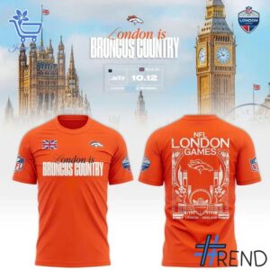 High-quality 1 Denver Broncos London game 2025 Shirt that brings your outfit to life.