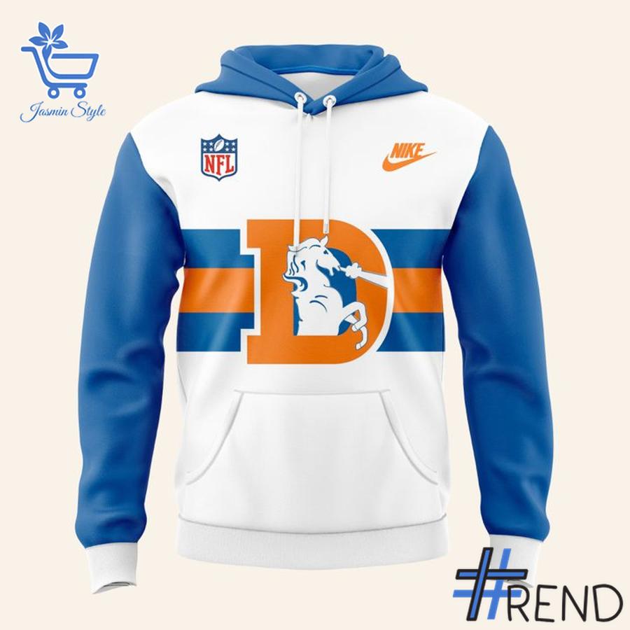 Eye-catching 2 Denver Broncos Throwback 1977 Hoodie designed to upgrade your everyday outfit.