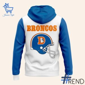 Eye-catching 3 Denver Broncos Throwback 1977 Hoodie designed to upgrade your everyday outfit.