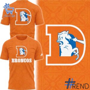 Eye-catching 1 Denver Broncos Vintage T shirt designed to upgrade your everyday outfit.