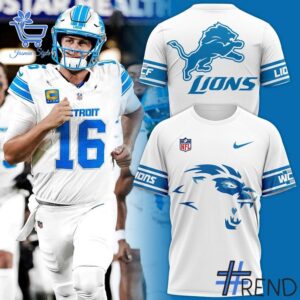 Premium quality and sleek design of Detroit Lions Icy White Hoodie.