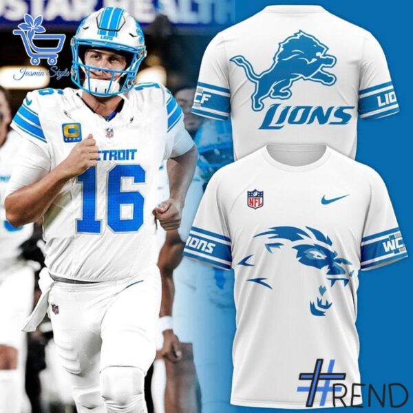 Premium quality and sleek design of Detroit Lions Icy White Hoodie.