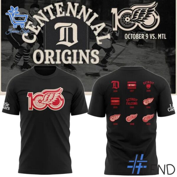 Premium quality and sleek design of Detroit Red Wings Centennial Original Shirt.