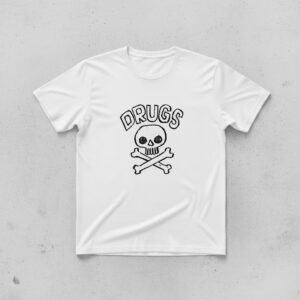 High-quality Drugs Skull T Shirt that brings your outfit to life.