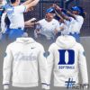 A timeless essential that elevates every outfit: 1 Duke Blue Devils Softball White 2025 Hoodie.