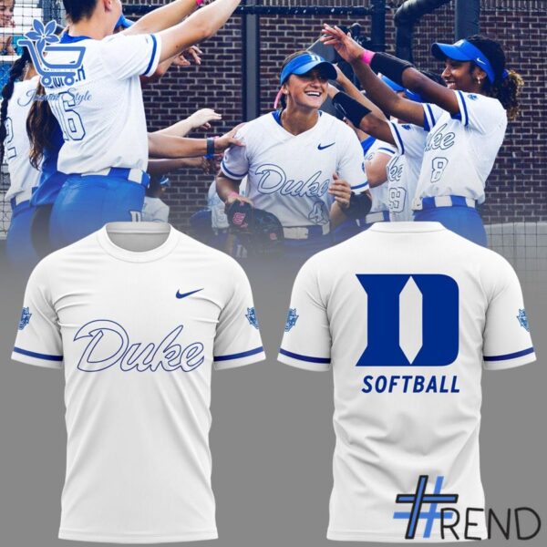 A timeless essential that elevates every outfit: 2 Duke Blue Devils Softball White 2025 Hoodie.